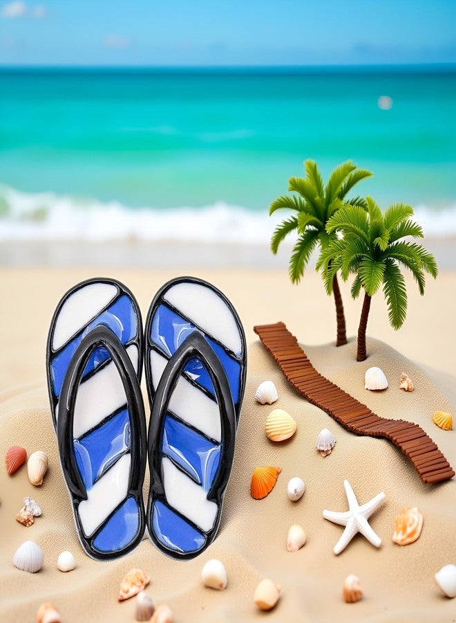 Sluswallow Blue 1/12 Miniature Beach Flip Flops Dollhouse Decoration Accessories, Dollhouse Decor, Dollhouse Accessories, Ornamental - Image 3